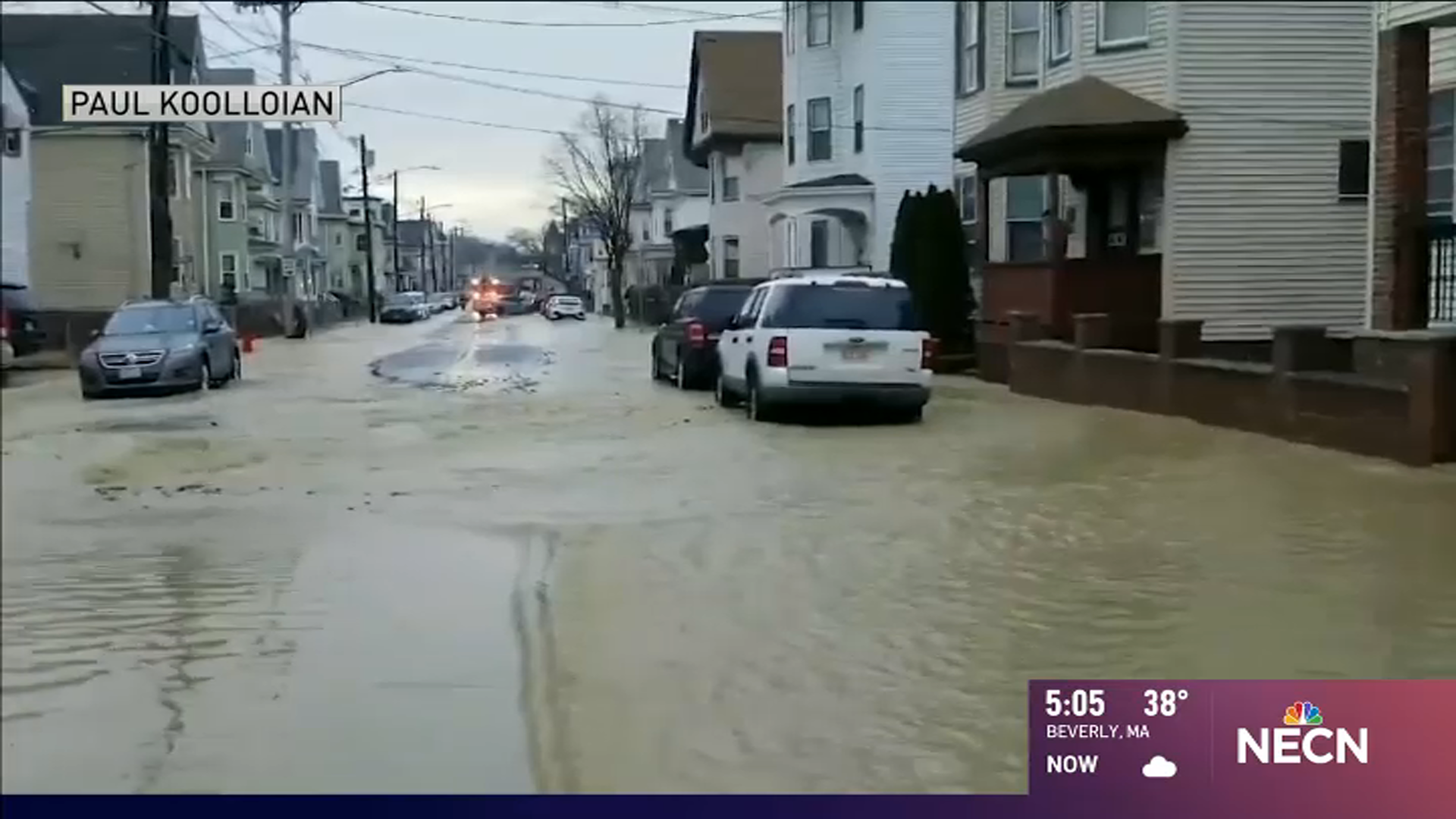 Water Main Break in Chelsea Floods Street, Leaves Damage NBC Boston