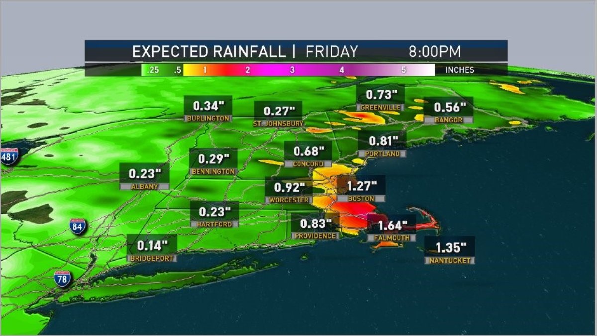 Chilly Rain Next Two Days, With Gusty Wind – NBC Boston