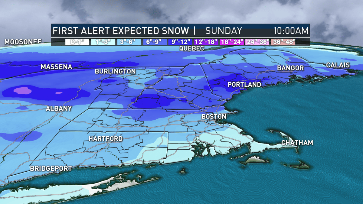 Weekend Snowstorm Set to Blast New England – NBC Boston