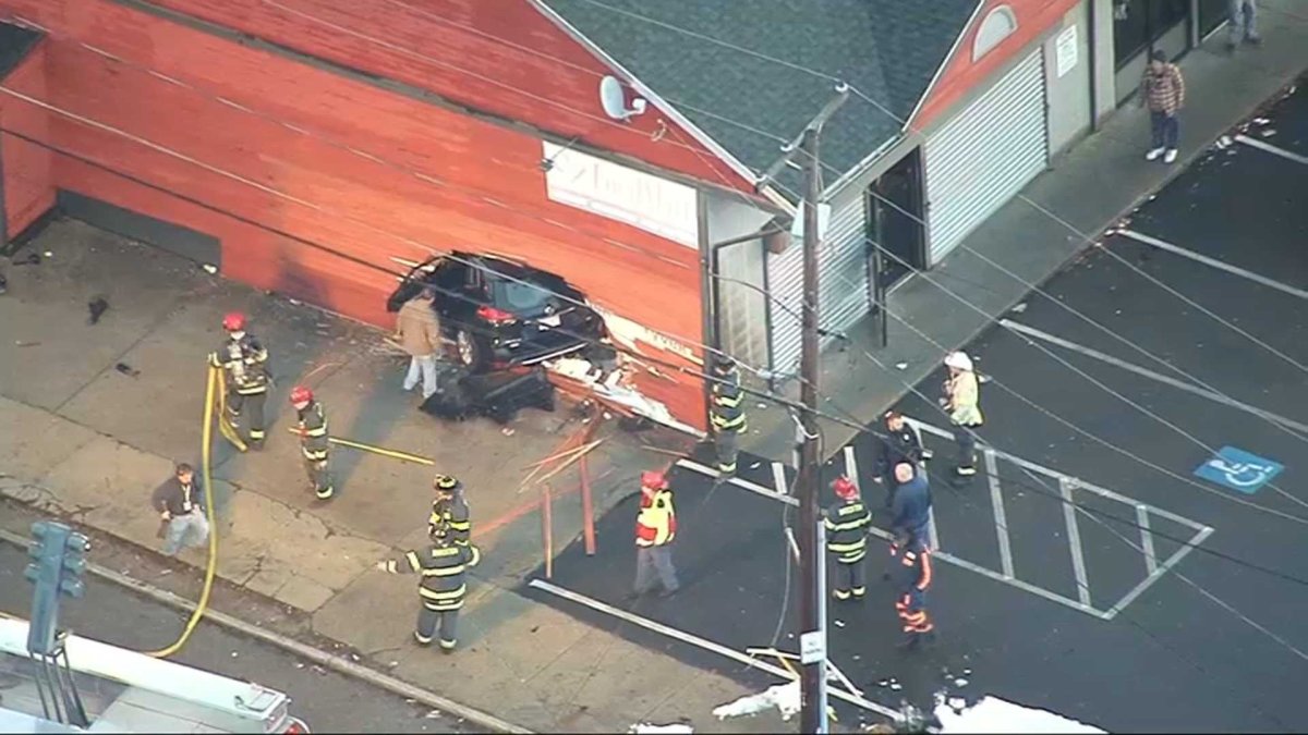 Car Crash Lands Into Brockton, Mass. Market NBC Boston