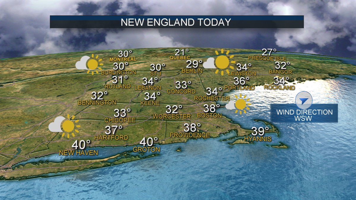 Cold Conditions Linger in New England as Snow Moves East – NBC Boston