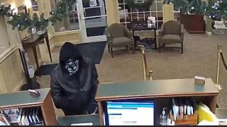 Police in Leicester, Massachusetts are searching for a thief who robbed a Cornerstone Bank on Thursday, Dec. 12, 2019.