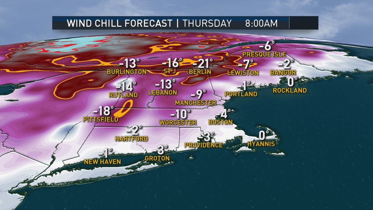 FIRST ALERT: Subzero Wind Chills Creating Biting Cold in New England ...