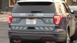 Massachusetts State Police respond to the scene of an armed robbery on Thursday, Dec. 26, 2019 at a Starbucks in Framingham.