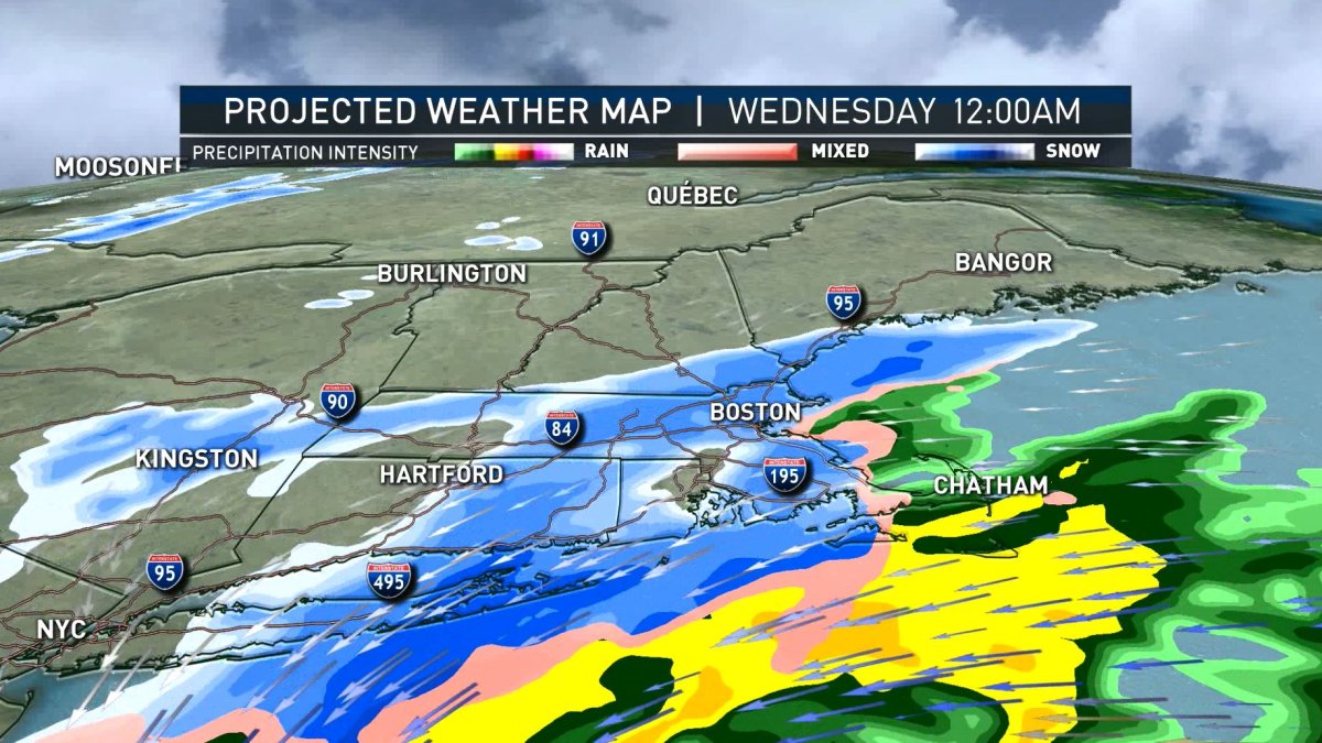 Burst of Snow Expected in Parts of New England NBC Boston