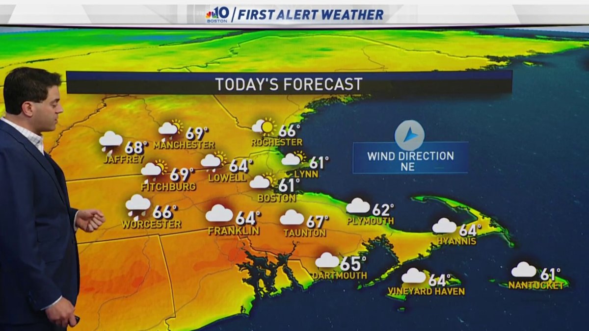 Mostly Dry, Temperatures in the 60s – NBC Boston