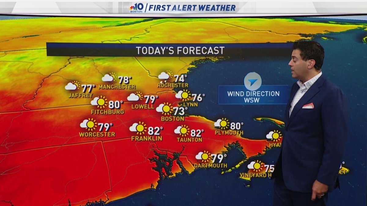 Temperatures in the 70s Tuesday – NBC Boston