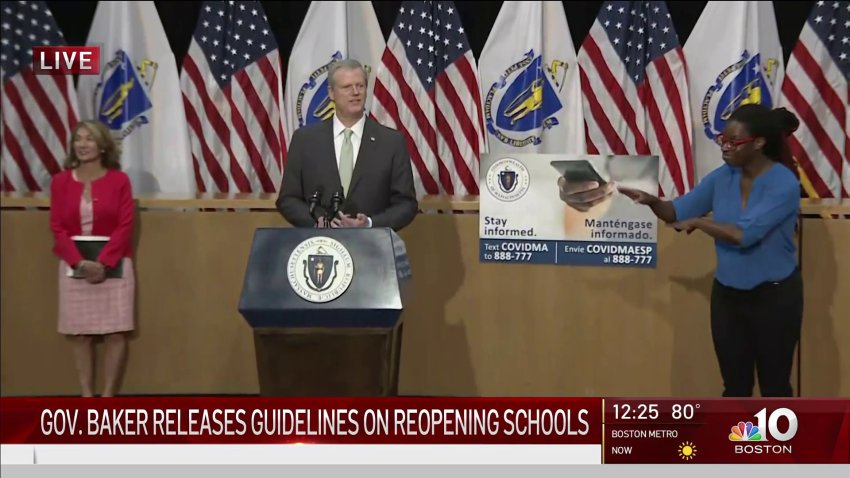 Mass. Gov. Baker Details Plan for Schools to Reopen This Fall