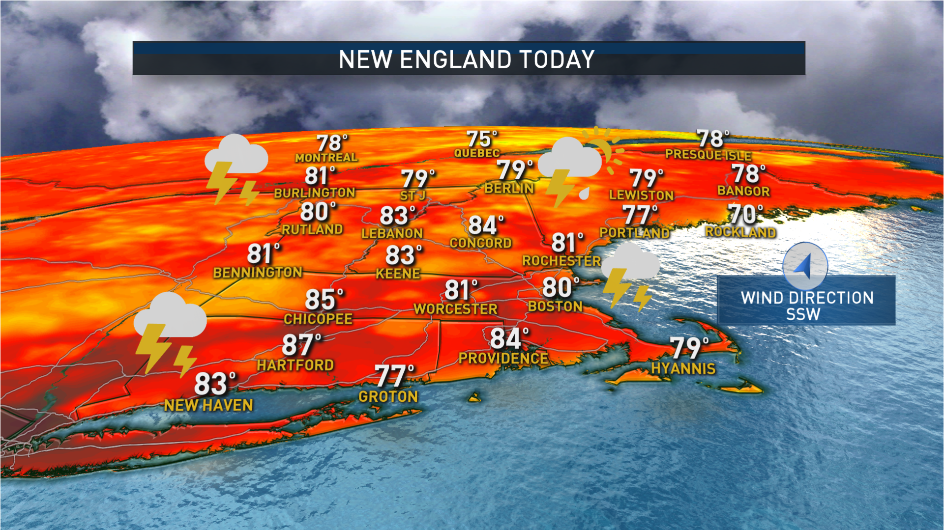 Showers and Thunderstorms for New England Sunday Afternoon NBC Boston