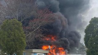 mobile home fire