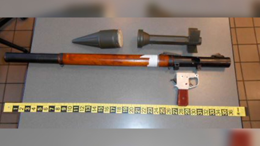 Grenade Launcher in Luggage