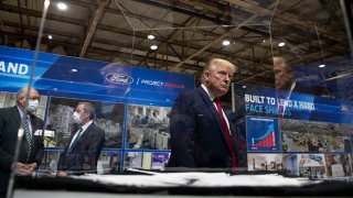 President Trump visits a Ford factory in Michigan