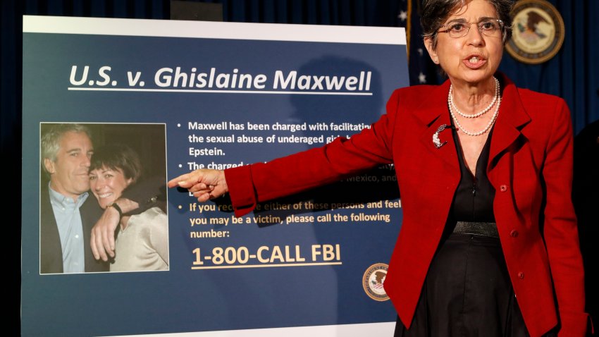 Audrey Strauss, Acting United States Attorney for the Southern District of New York, speaks during a news conference to announce charges against Ghislaine Maxwell for her alleged role in the sexual exploitation and abuse of multiple minor girls by Jeffrey Epstein, Thursday, July 2, 2020, in New York.