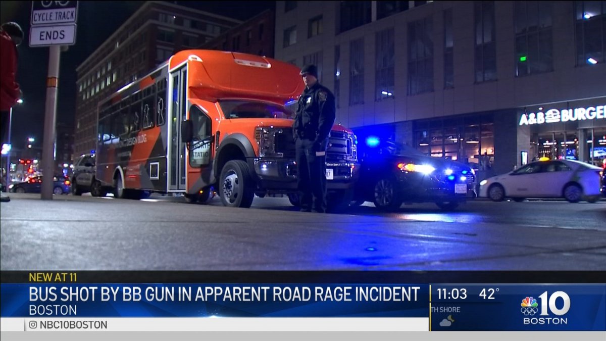 Bus Shot With BB Gun in Apparent Road Rage Incident – NBC Boston