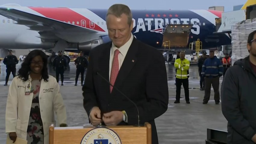 An Emotional Gov. Baker Talks Kraft Family Mask Donation Amid Coronavirus Outbreak