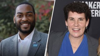 Charles Booker (left) and Amy McGrath (right).