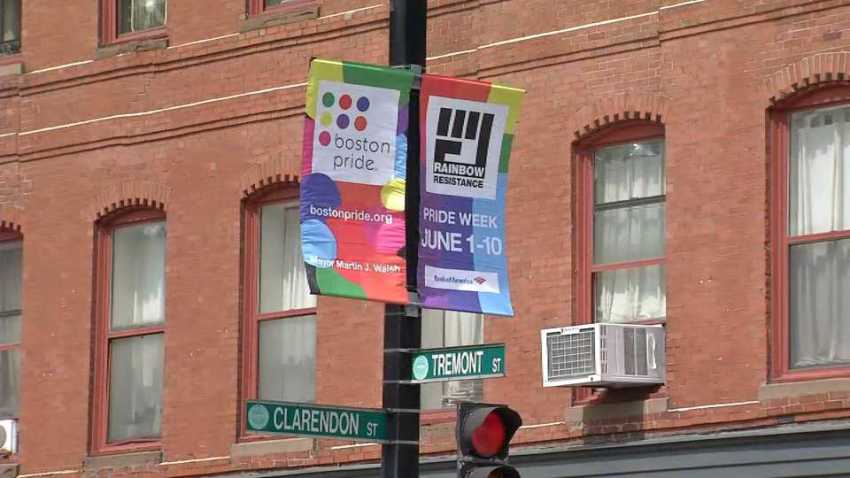 Rainbow Resistance 2018 Boston Pride Banners Raised Nbc Boston