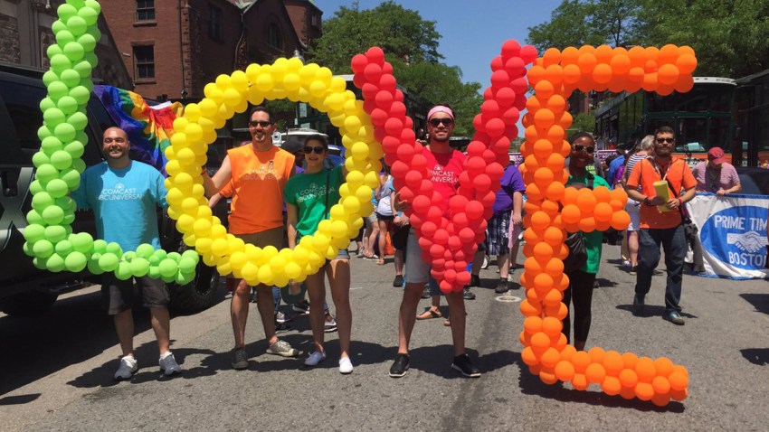 Boston Pride 2017 balloons