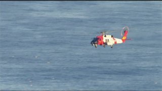 Coast Guard Helicopter Ocean Beach Search 0215 2016