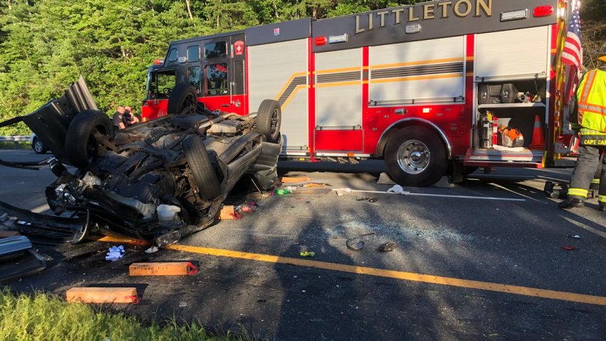 Person Airlifted After Crash on I-495 in Littleton – NBC Boston