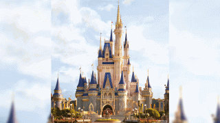 Concept image of what the newly-enhanced Cinderella Castle at Disney World will look like when work is completed.