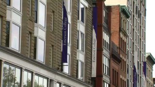 Emerson College sign