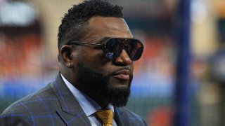 HOUSTON, TEXAS – OCTOBER 23: David Ortiz looks on during batting practice prior to Game Two of the 2019 World Series between the Houston Astros and the Washington Nationals at Minute Maid Park on October 23, 2019 in Houston, Texas. (Photo by Mike Ehrmann/Getty Images)
