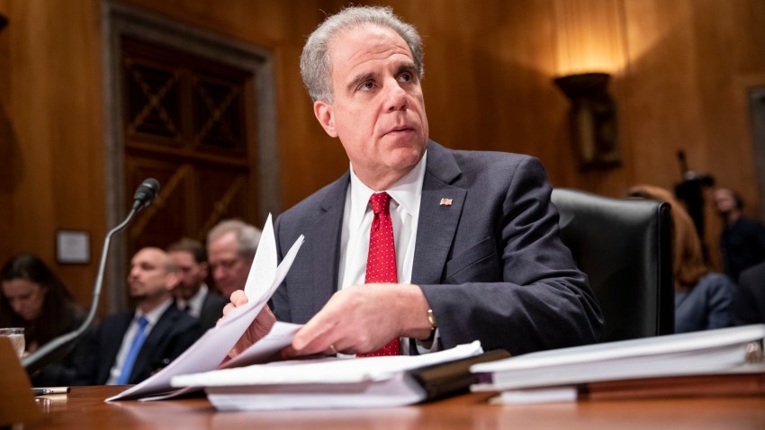 Department of Justice Inspector General Michael Horowitz prepares to testify in a Senate hearing