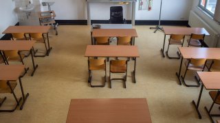 empty classroom