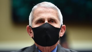 In this June 23, 2020, file photo, director of the National Institute for Allergy and Infectious Diseases Dr. Anthony Fauci testifies before the US Senate Health, Education, Labor, and Pensions Committee hearing to examine COVID-19, "focusing on lessons learned to prepare for the next pandemic", on Capitol Hill in Washington, DC.