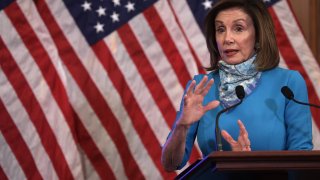 Speaker of the House Rep. Nancy Pelosi (D-CA) speaks during a weekly news conference at the U.S. Capitol May 7, 2020 in Washington, DC.