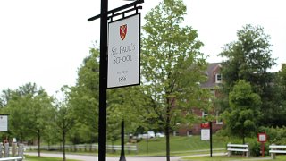 Exterior of St. Paul's School in Concord, Mass.