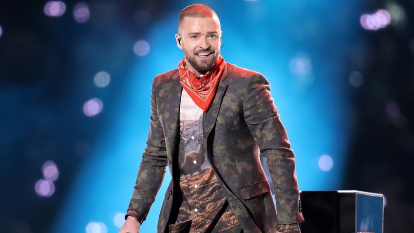 Justin Timberlake Performs at Super Bowl