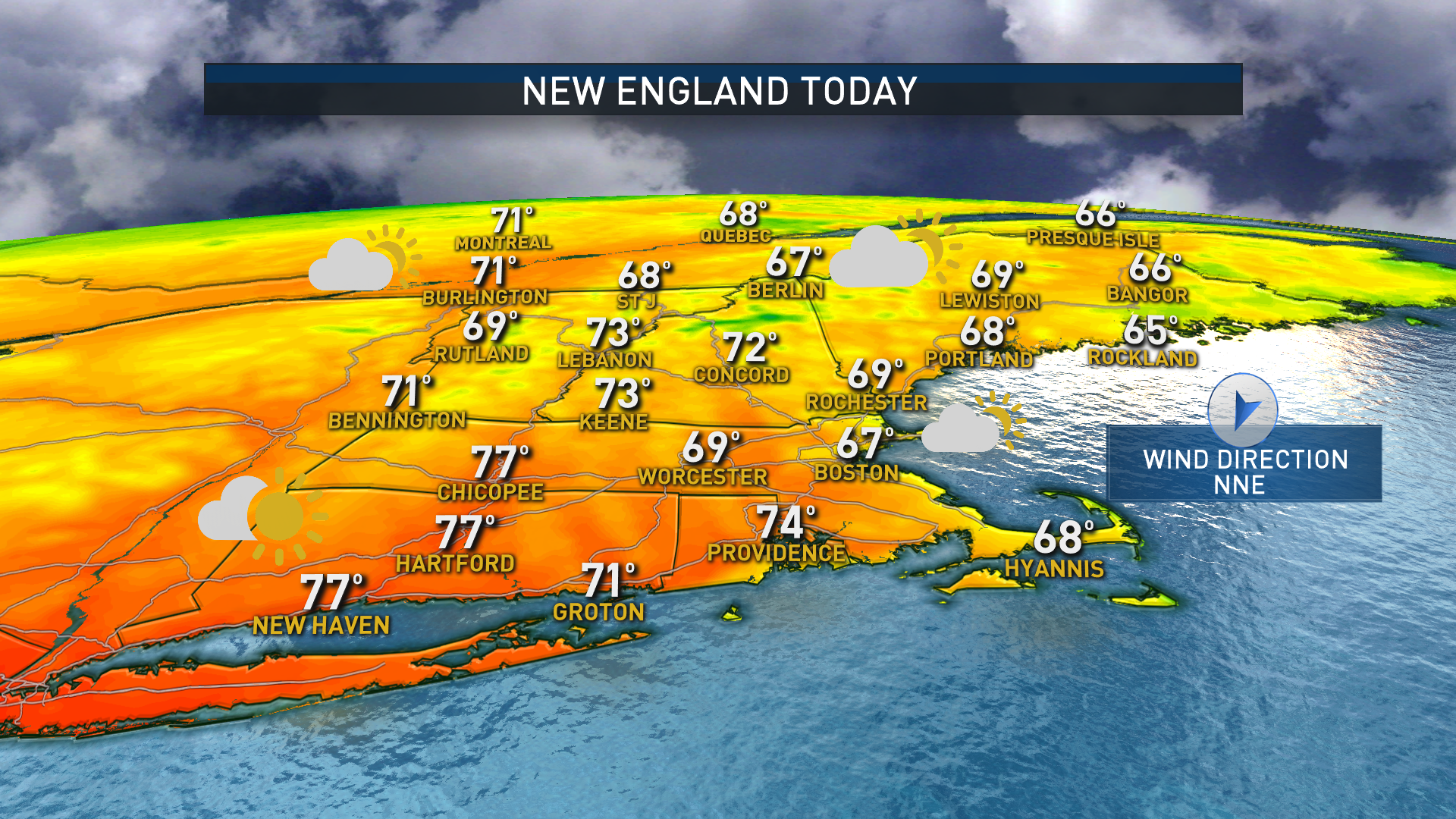 Sunshine, Temperatures Near 80 Monday NBC Boston