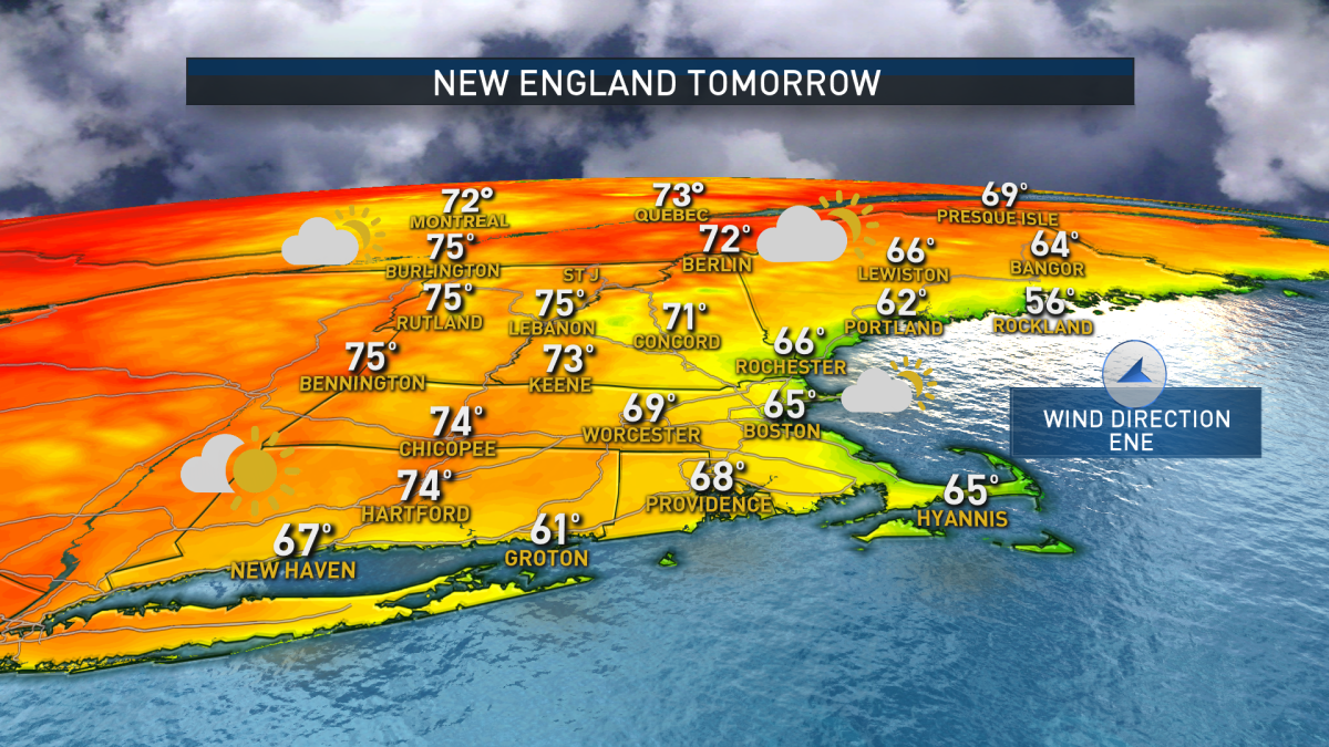 More Clouds Than Sun on Memorial Day With Temps in 60s, Chance to Hit ...