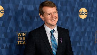 In this Jan. 8, 2020, file photo, Ken Jennings, a cast member in the ABC television series "Jeopardy! The Greatest of All Time," poses at the 2020 ABC Television Critics Association Winter Press Tour in Pasadena, California.