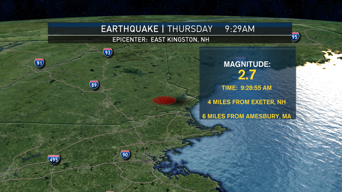 ‘BOOM’: Earthquake Shakes Southern NH, Northern Mass. – NBC Boston