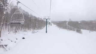 Pico Mountain Ski Resort with snow