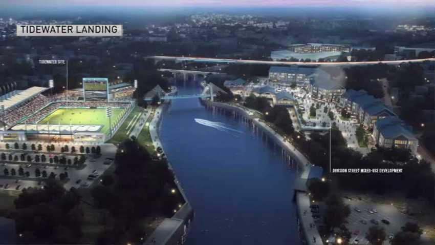 Proposed Pawtucket soccer stadium