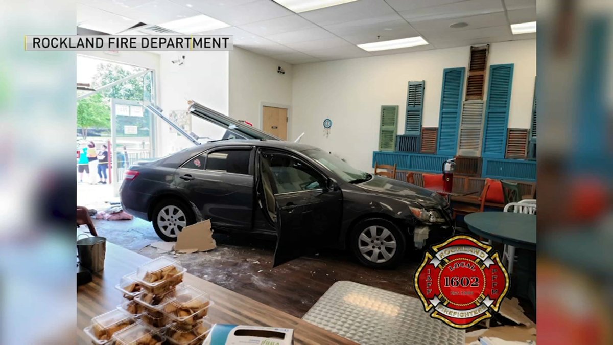 Car Crashes Through Rockland Diner NBC Boston