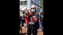 Vikiana Petit-Homme, 18, organizer of the Roxbury Black Lives Matter protest on Wednesday, June 10, 2020.