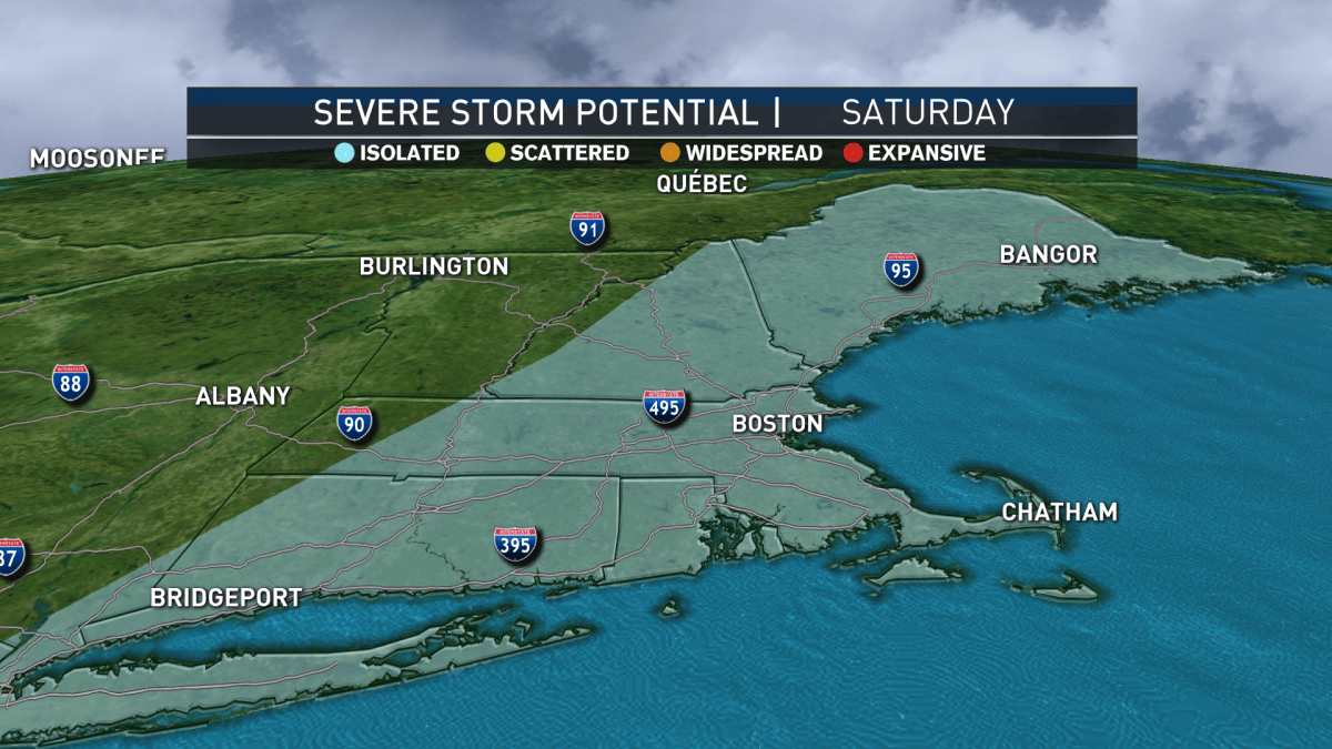 Thunderstorms Threaten Damaging Wind and Downpours – NBC Boston