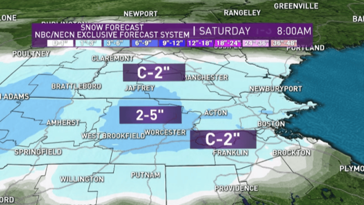 Parts of New England to See Another Round of Snow Friday Night – NBC Boston