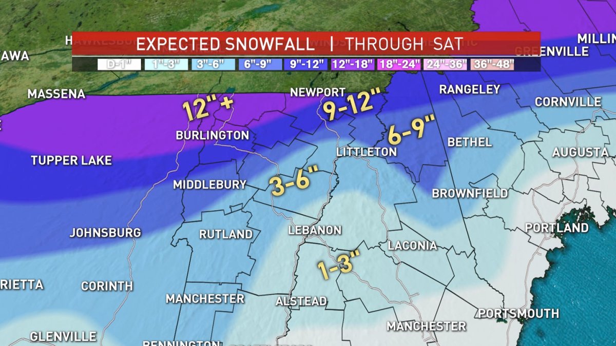 Heavy Burst of Snow for Some as Storm System Moves Out – NBC Boston