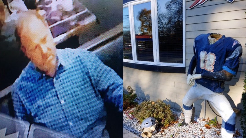 Tom Brady damaged statue suspect Abington