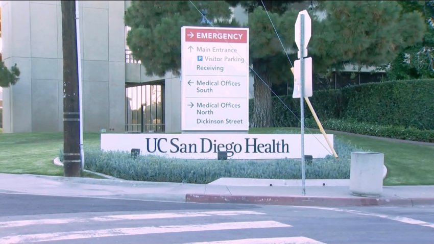 Signage outside of UC San Diego Health Medical Center