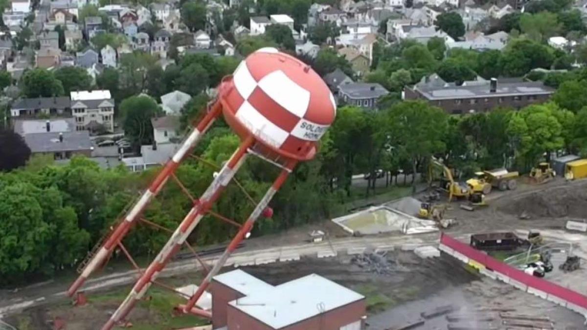 Well Known Water Tower Demolished In Chelsea Nbc Boston