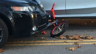 Westwood Crash Bike Under Cars Close
