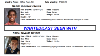 An Amber Alert flyer for Gustavo Oliveira.