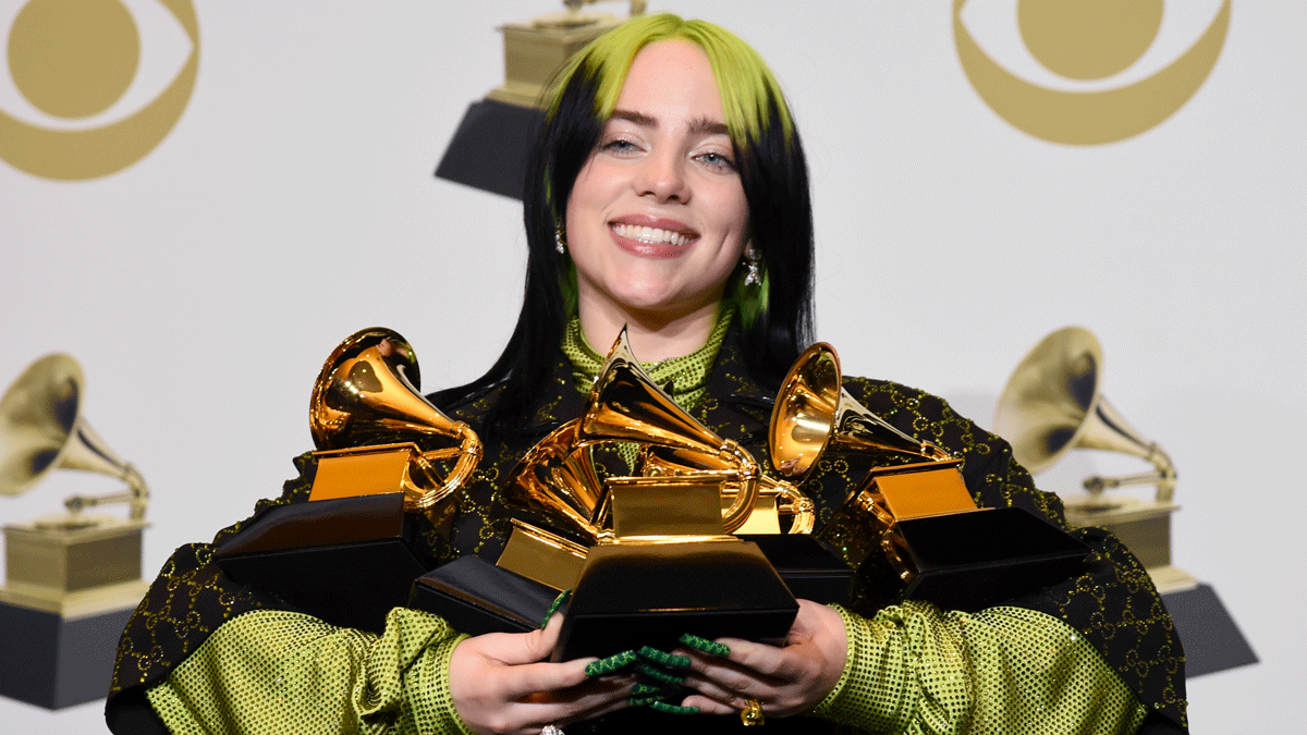 billie eilish smiling